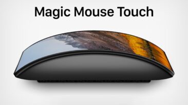O insano conceito de ‘toque’ do Magic Mouse da Apple surge com uma tela sensível ao toque curvada