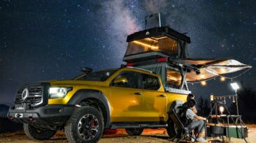 Esta barraca de dois andares na cobertura oferece um ponto de vista privilegiado para viver e observar as estrelas