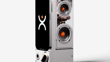 O Conceito De Alto-falante Inteligente Alimentado Por Telefone Lê Seu Humor Para Tocar A Música Certa Para O Trabalho