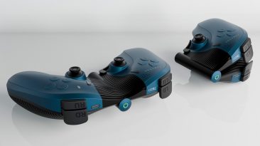 O conceito de controlador de jogo dobrável resolve a portabilidade de uma maneira diferente